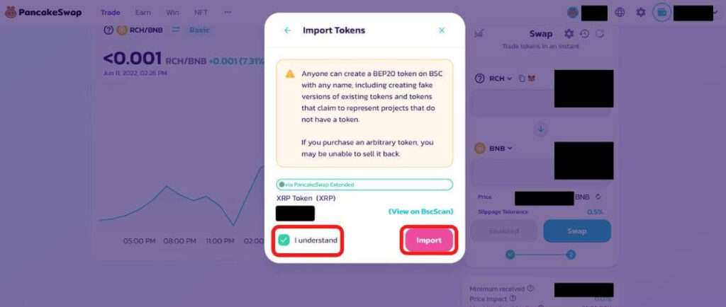 Import Tokens
